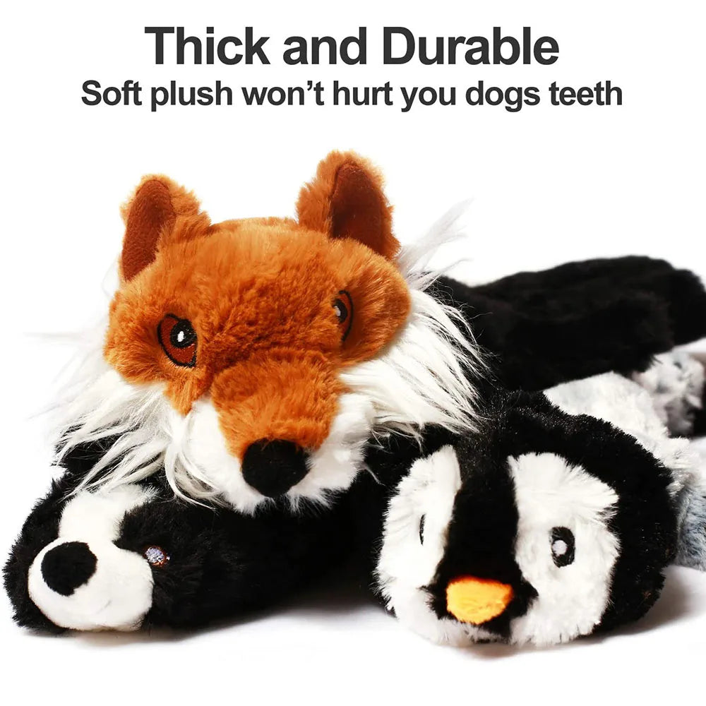 Squeaky Critter: No-Stuffing Crinkle Chew Toy